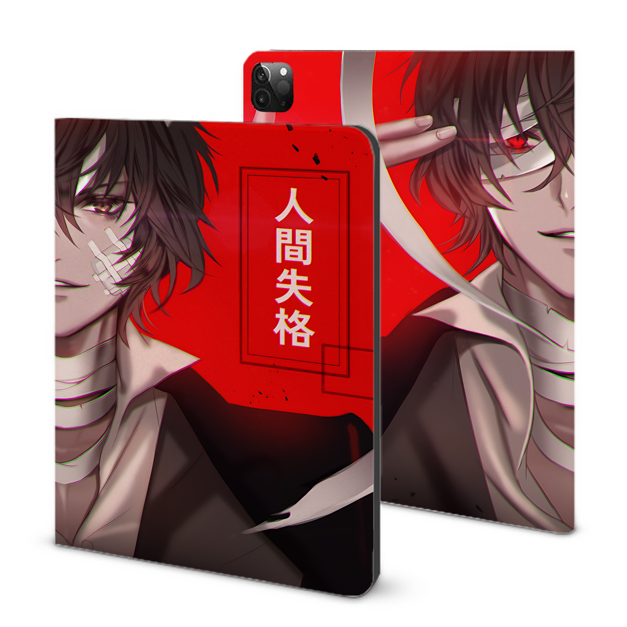 （画像用） 文豪ストレイドッグス Bungo Stray Dogs IPadケース ペンホルダー付き ブックスタイルデザイン